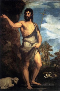 St John Tizian Ölgemälde